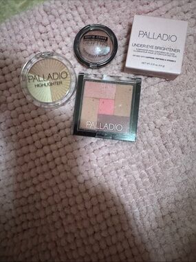 Palladio Makeup 💄 Bundle. Blush/Bronzer, Highlighter &Brightener.(4) Items. NWT